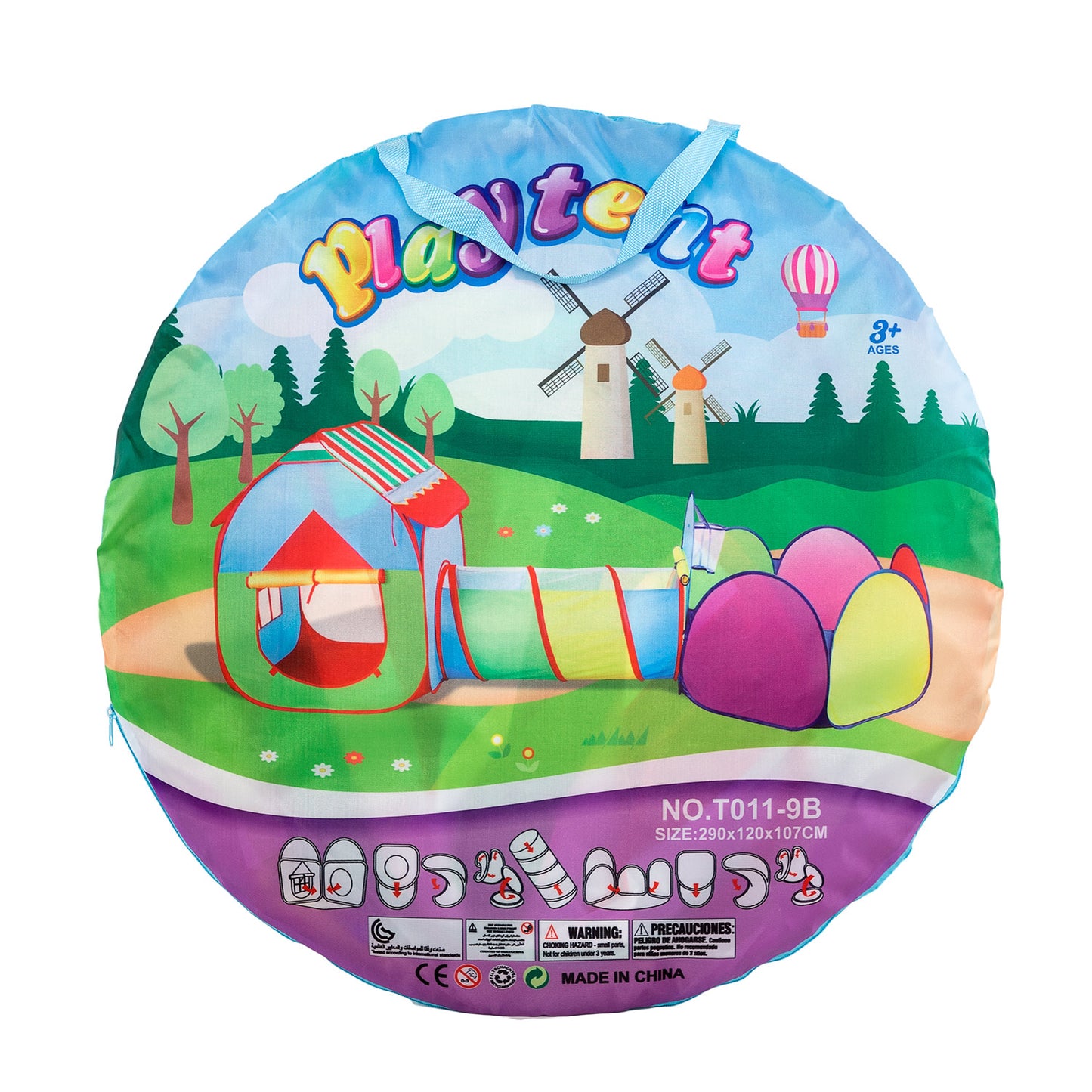 Zelt mit Tunnel spielen