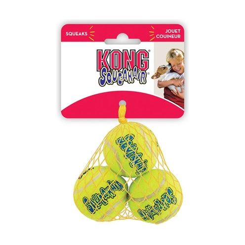 Kong Squeakair Tennisball Gelb mit Piepton