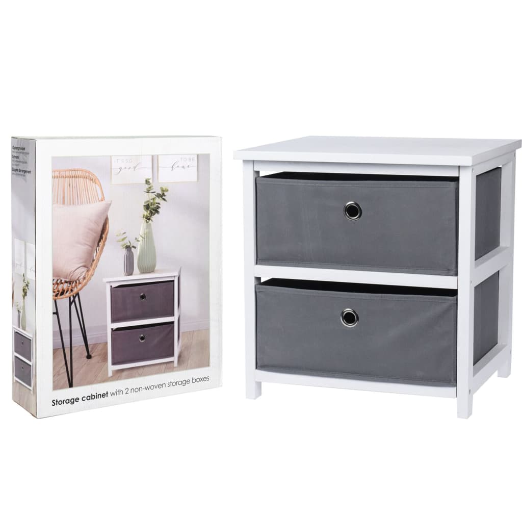 HS -Kollektion Hs Sammlung Aufbewahrungschrank mit 2 Schubladen MDF