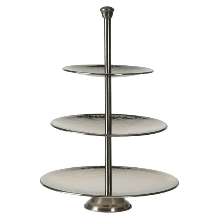 Ausgezeichnete Hausware Houseware Etagère 3-Layer 36,5 cm Edelstahl