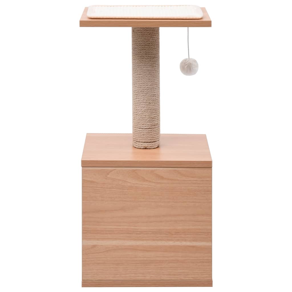 Vidaxl -Katzenkratzerpfosten mit Sisal Krabmat 62 cm