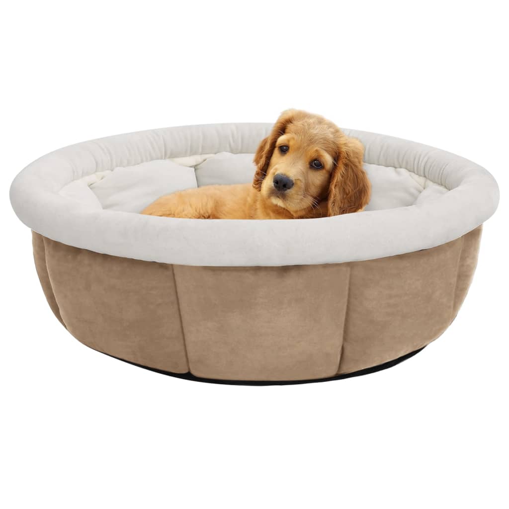 Vidaxl Hundekorb 59x59x24 cm Beige