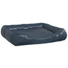 Vidaxl Hundkorb 80x68x23 cm künstliches Leder dunkelblau