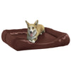 Vidaxl Hundekorb 80x68x23 cm künstliches Lederbraun