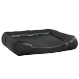 Vidaxl Hundekorb 80x68x23 cm künstliches Leder schwarz - afbeelding 2