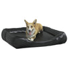 Vidaxl Hundekorb 80x68x23 cm künstliches Leder schwarz