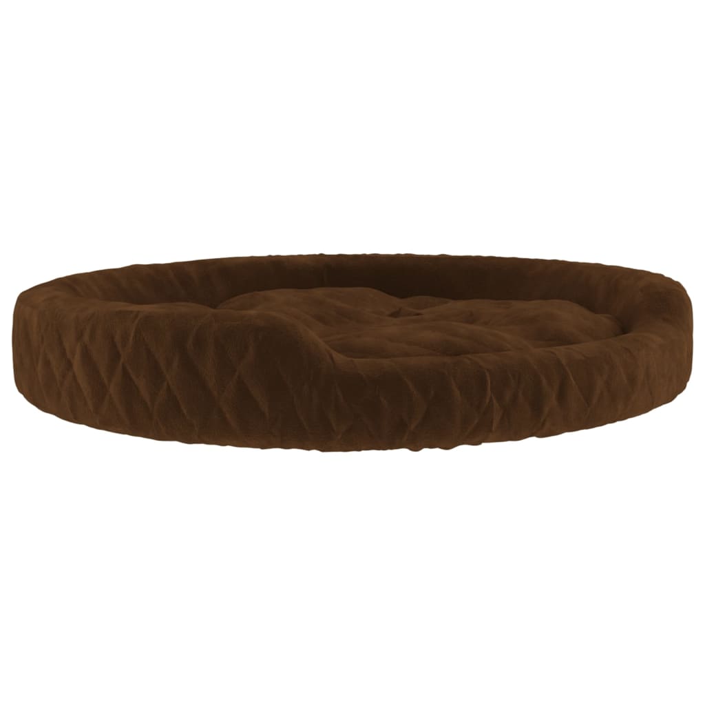 Vidaxl Hundekorb 90x70x23 cm Plüschbraun