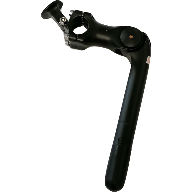 Kalloy -Stiel Einstellbar 25,4 225 mm Matt Schwarz mit Halter