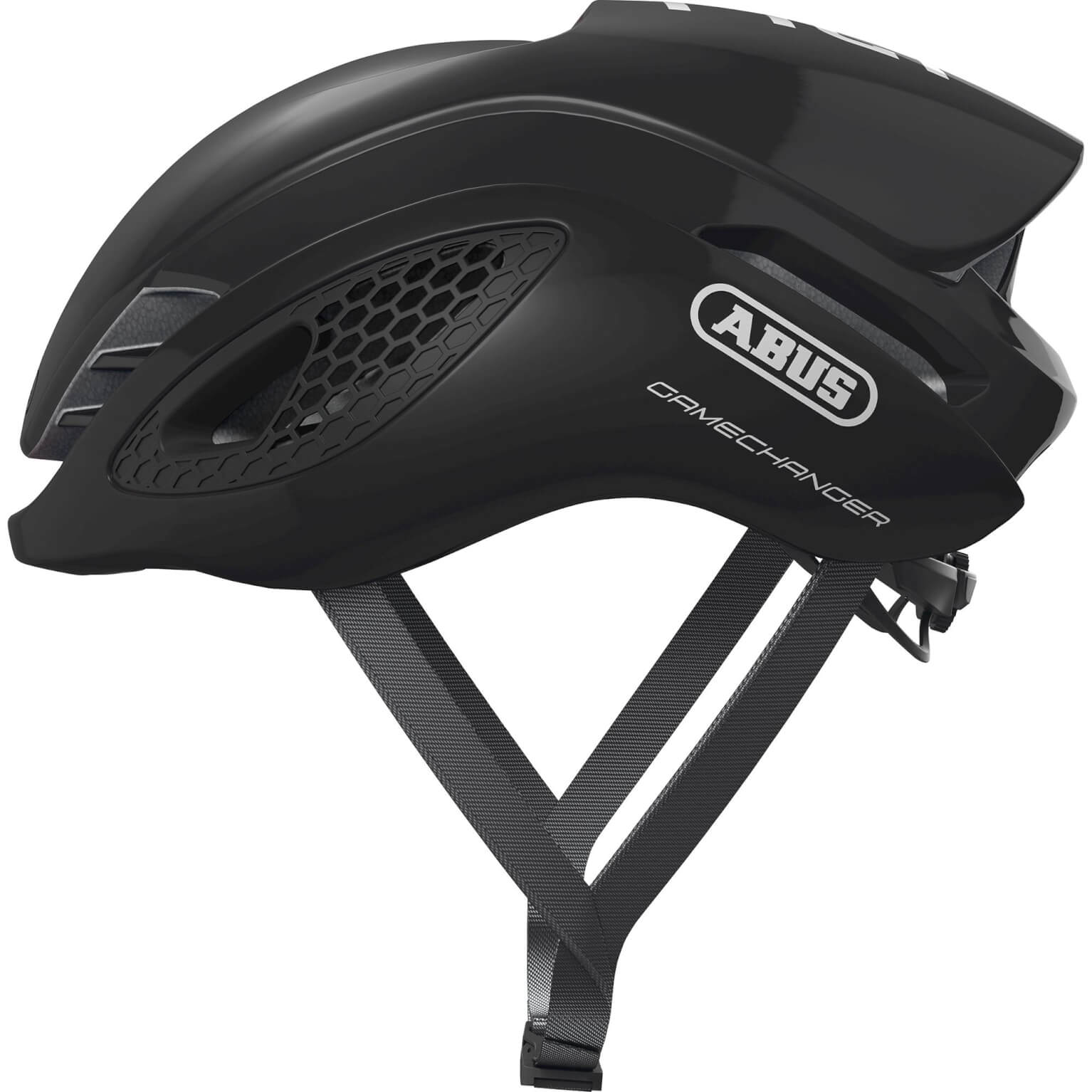 ABUS HELME GAMECHANGER glänzend schwarz l 59-62 cm