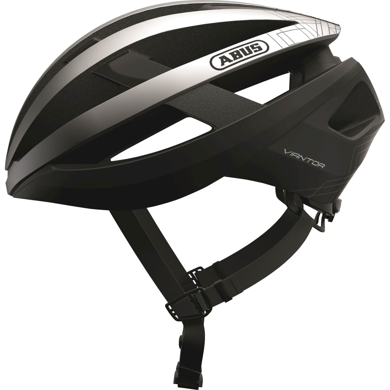 ABUS Helm Viangoud Gleam Silber L 58-62 cm