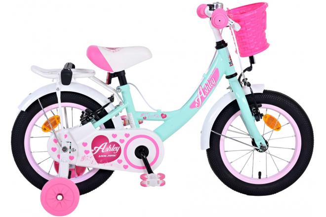 Volare Ashley Children's Bicycle - Mädchen - 14 Zoll - Grün - Zwei Handbremsen