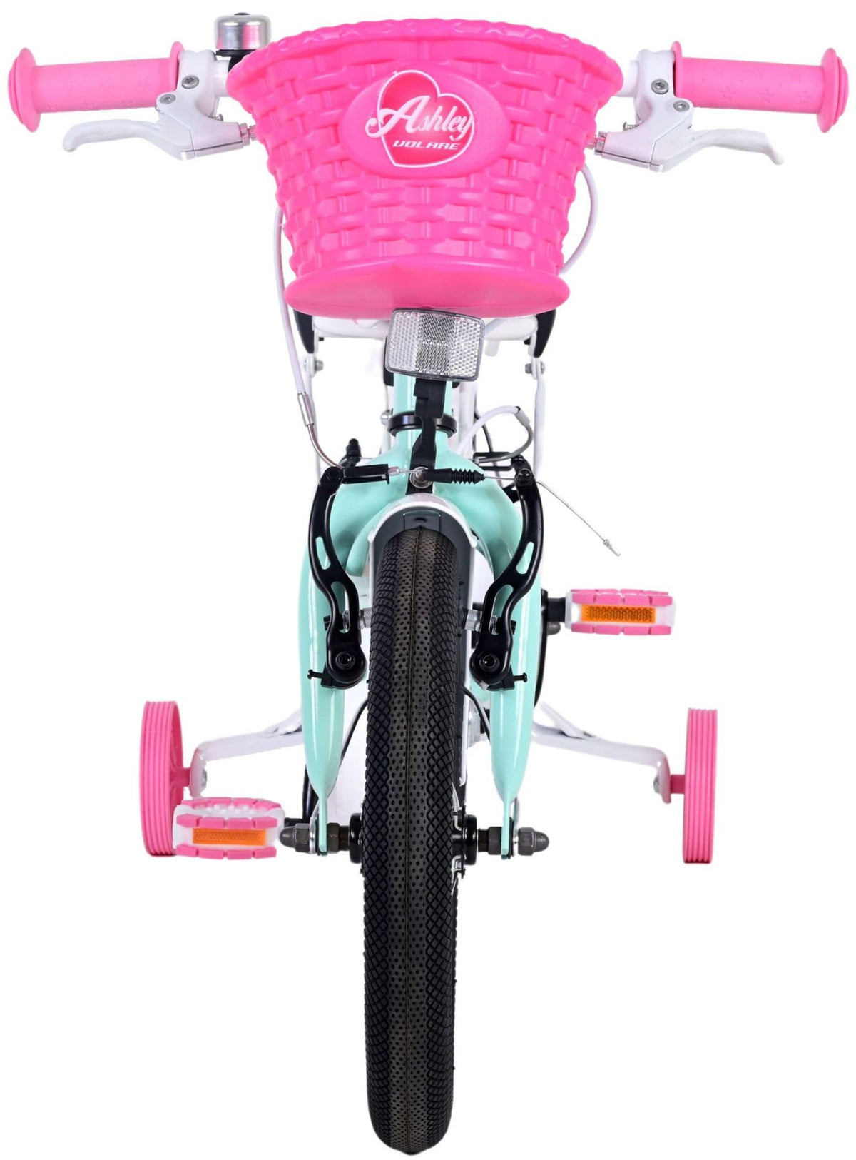 Volare Ashley Children's Bicycle - Mädchen - 14 Zoll - Grün - Zwei Handbremsen
