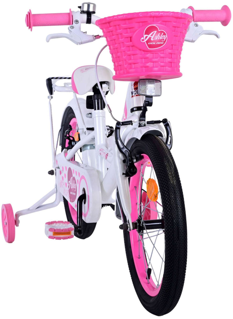 Volare Ashley Children's Bicycle - Mädchen - 16 Zoll - Weiß - Zwei Handbremsen