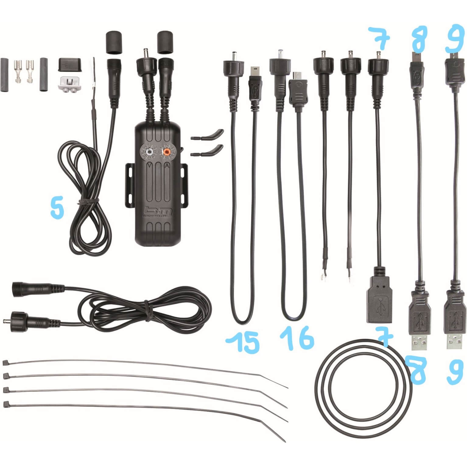 Busch + Müller-Kabel E-Arbeit Nr 16 Runde nach Micro-USB