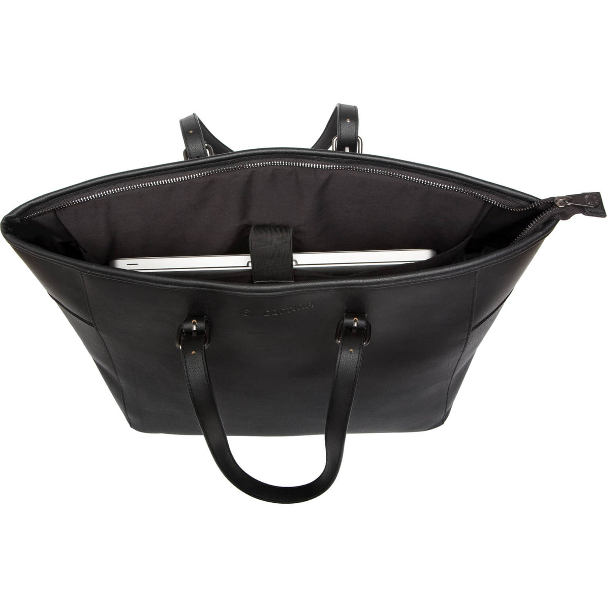 Cortina Mailand Umhängetasche schwarzes Pu Leder