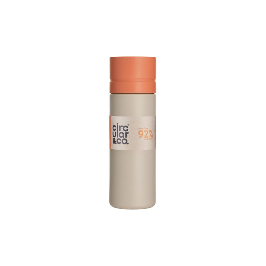 Rundschreiben Co. Kreisförmige Flasche 600 ml Creme Orange