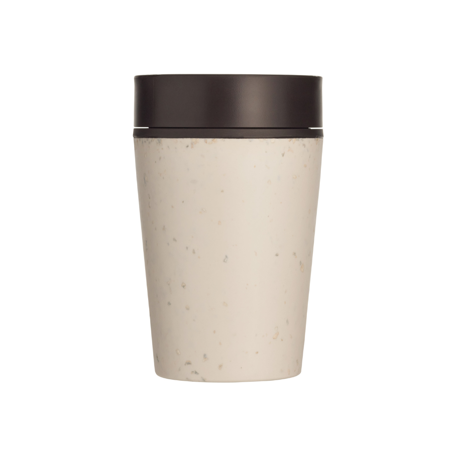 Rundschreiben Co. Kaffeetasse kreisförmige Tasse 227 ml Creme schwarz