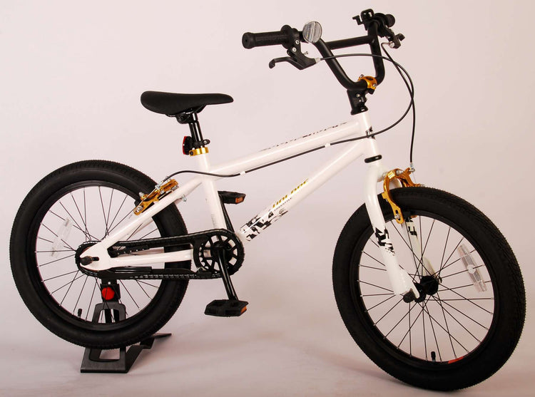 Volare Cool Rider Kinderfiets - Jungen - 18 Zoll - Weiß - 95% versammelte - Prime Collection