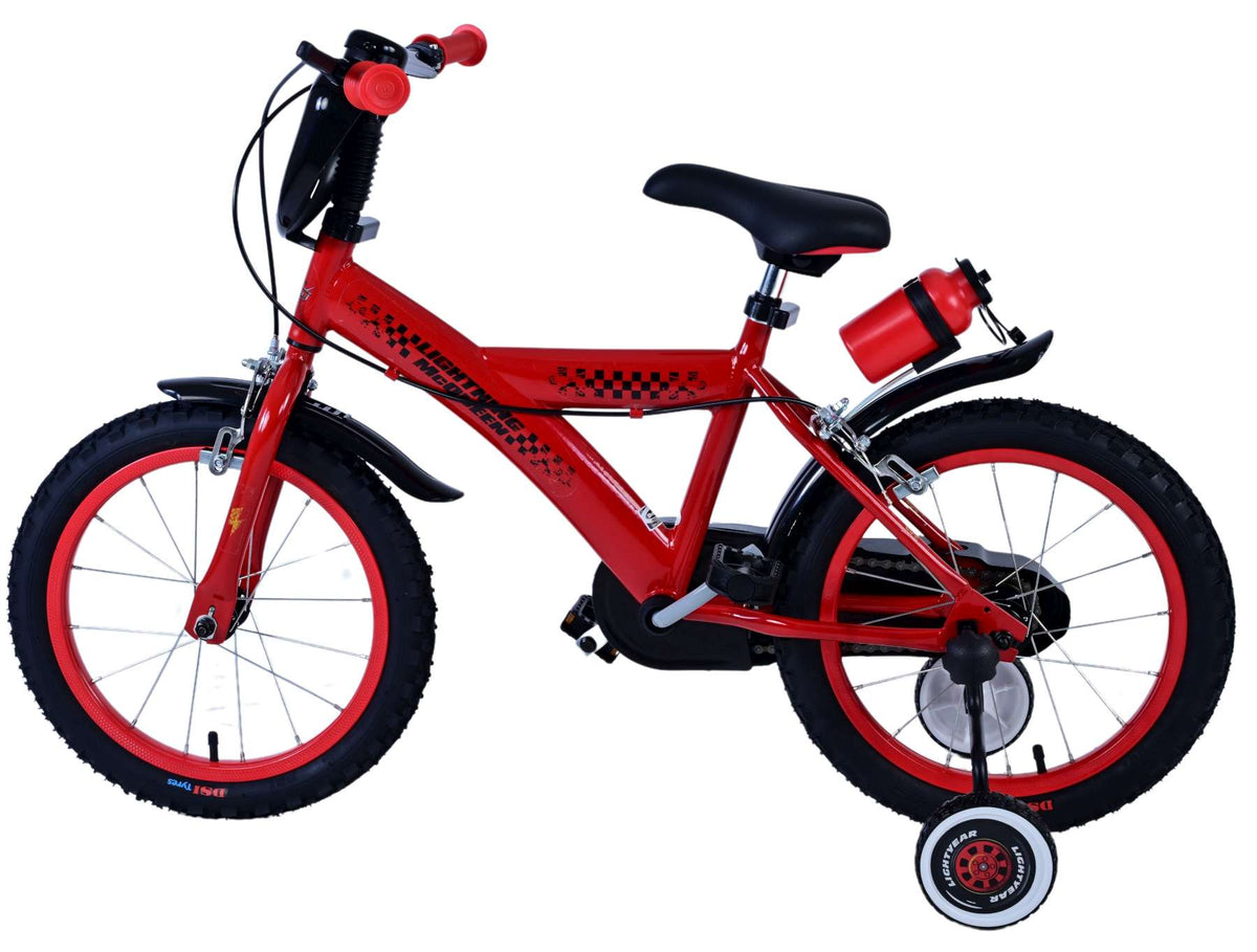 Disney Cars Children's Bicycle - Jungen - 16 Zoll - Rot - Zwei Handbremsen