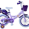 Wunsch Wunsch Kinderfahrradmädchen 14 Zoll lila zwei Handbremsen