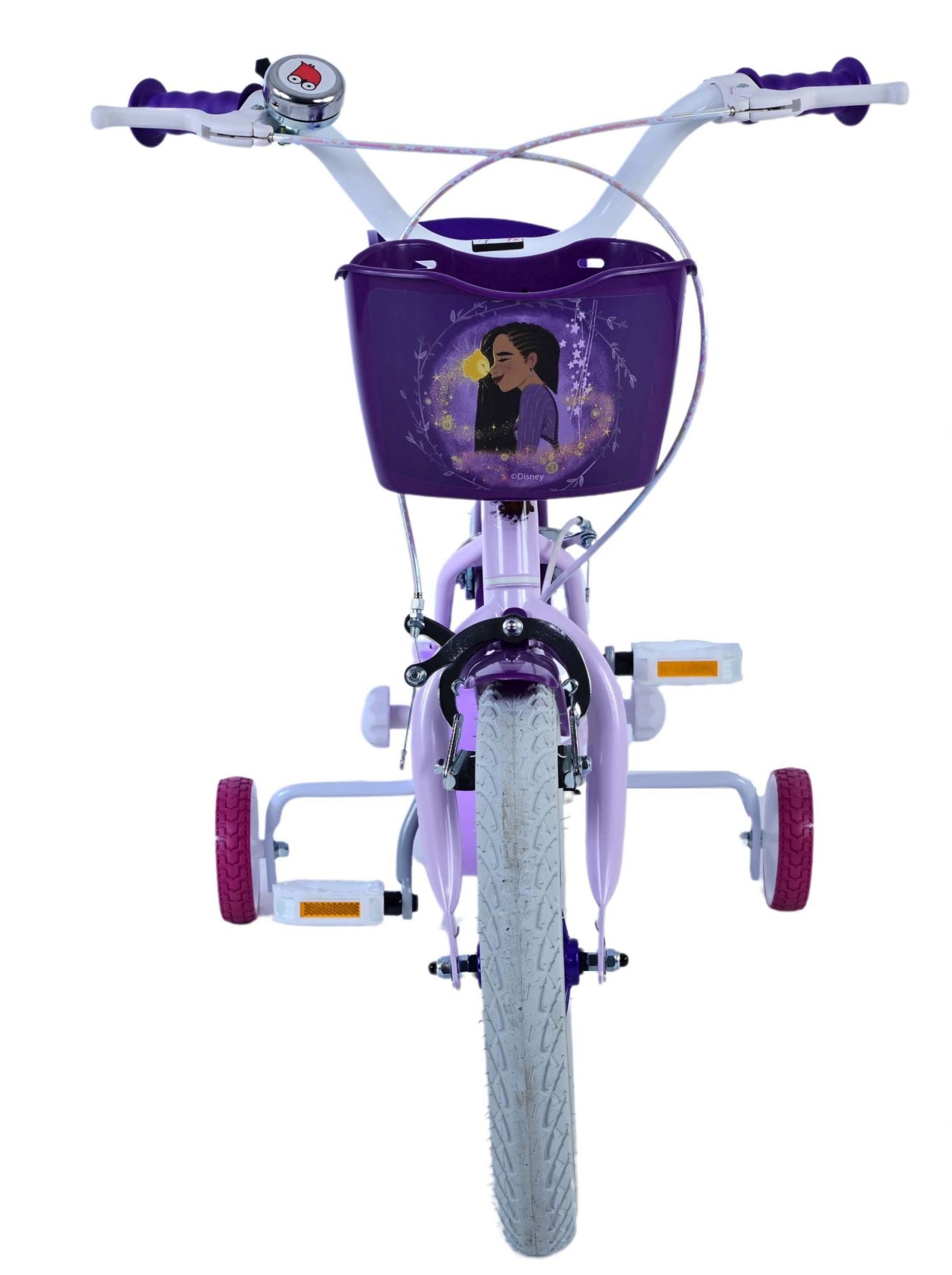 Wunsch Wunsch Kinderfahrradmädchen 14 Zoll lila zwei Handbremsen