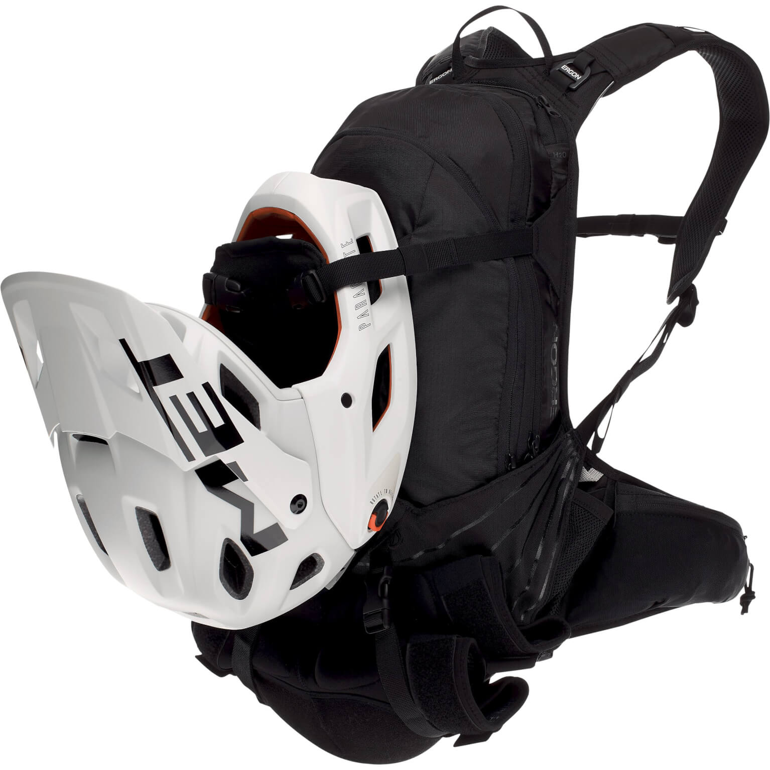Ergon Ba2 E Protect - All -Mountain -Rucksack für ActionCams - Schwarz