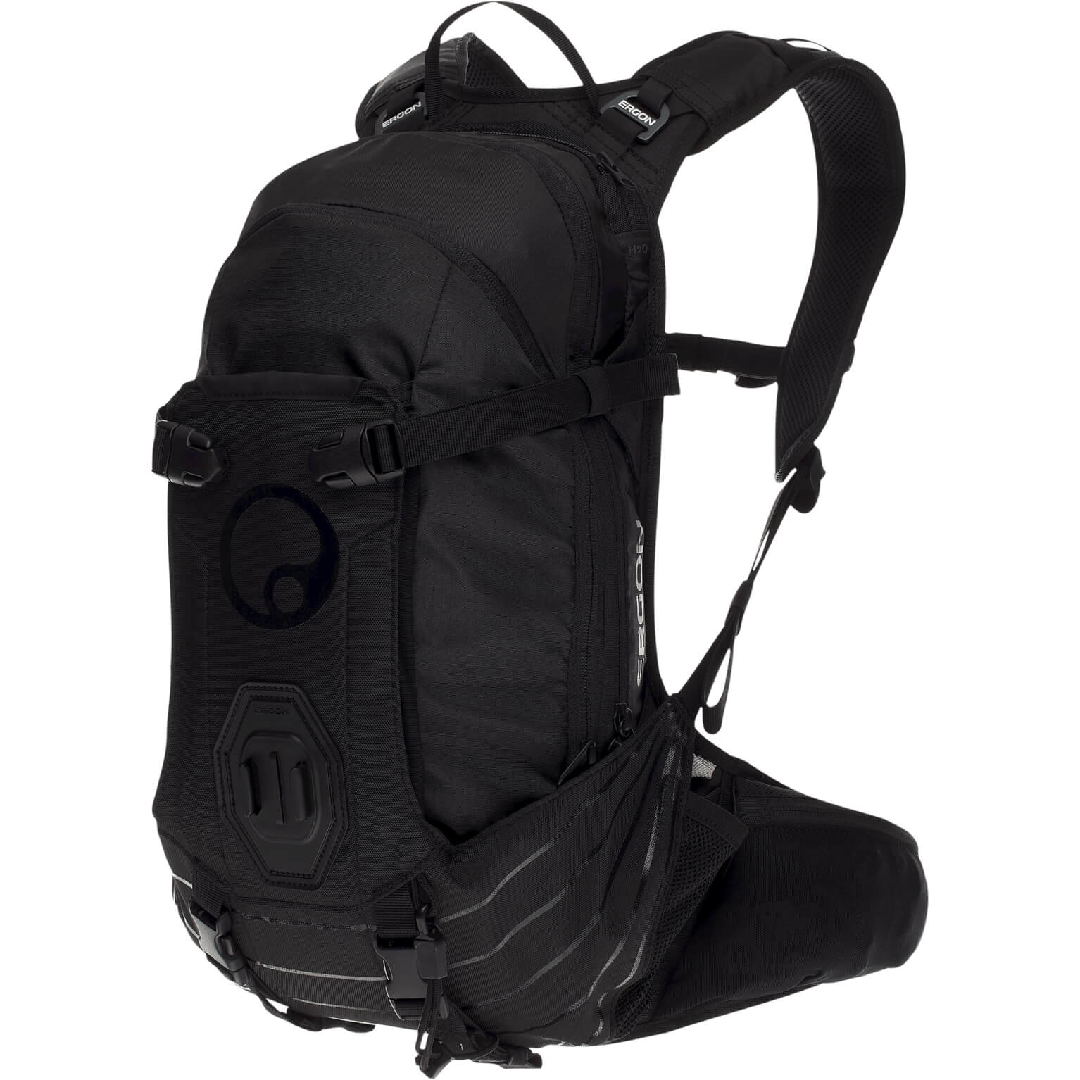 Ergon Ba2 E Protect - All -Mountain -Rucksack für ActionCams - Schwarz