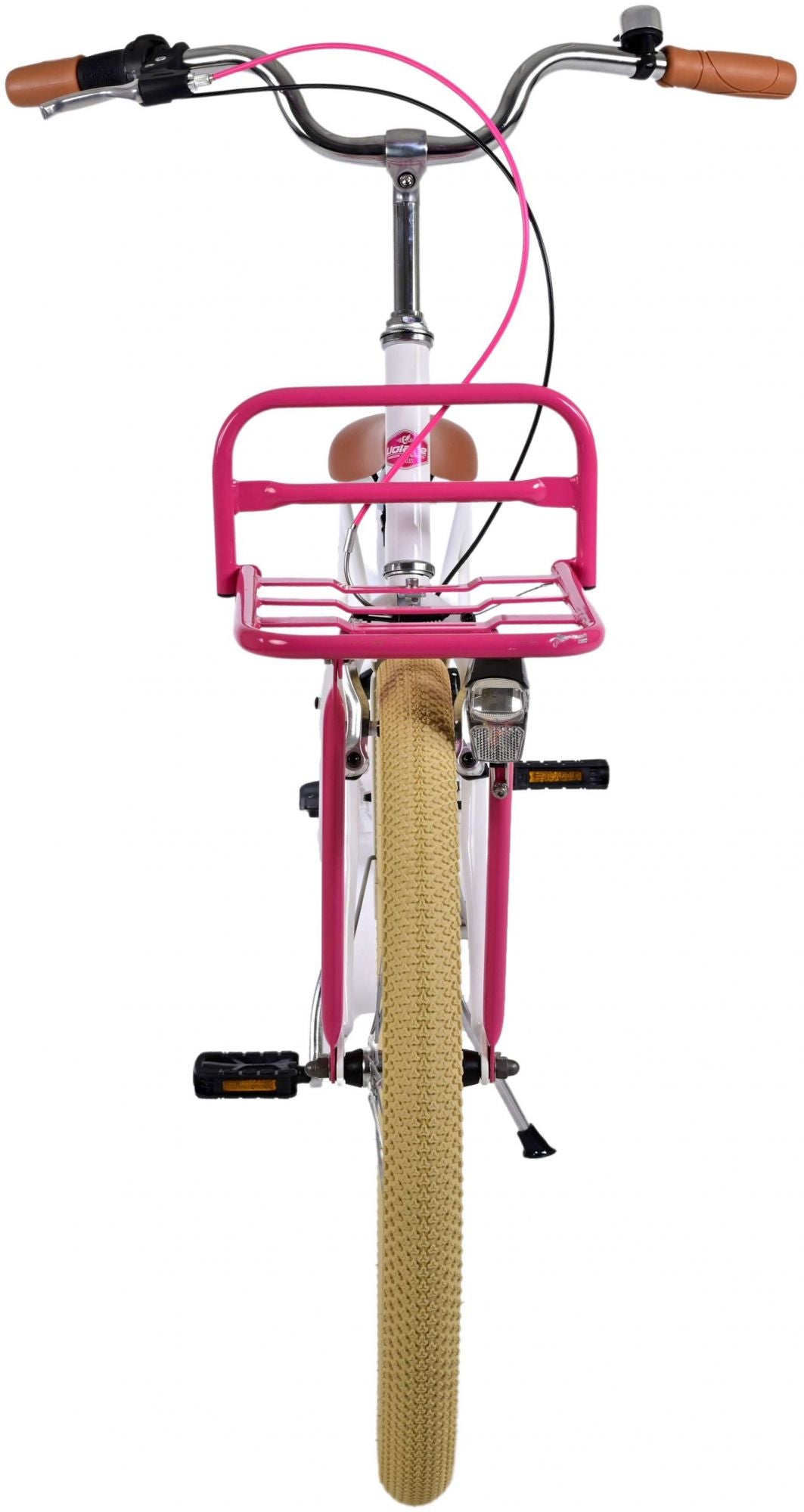 Volare Exzellente Kinderfahrrad - Mädchen - 24 Zoll - Weiß - 3 Zahnräder