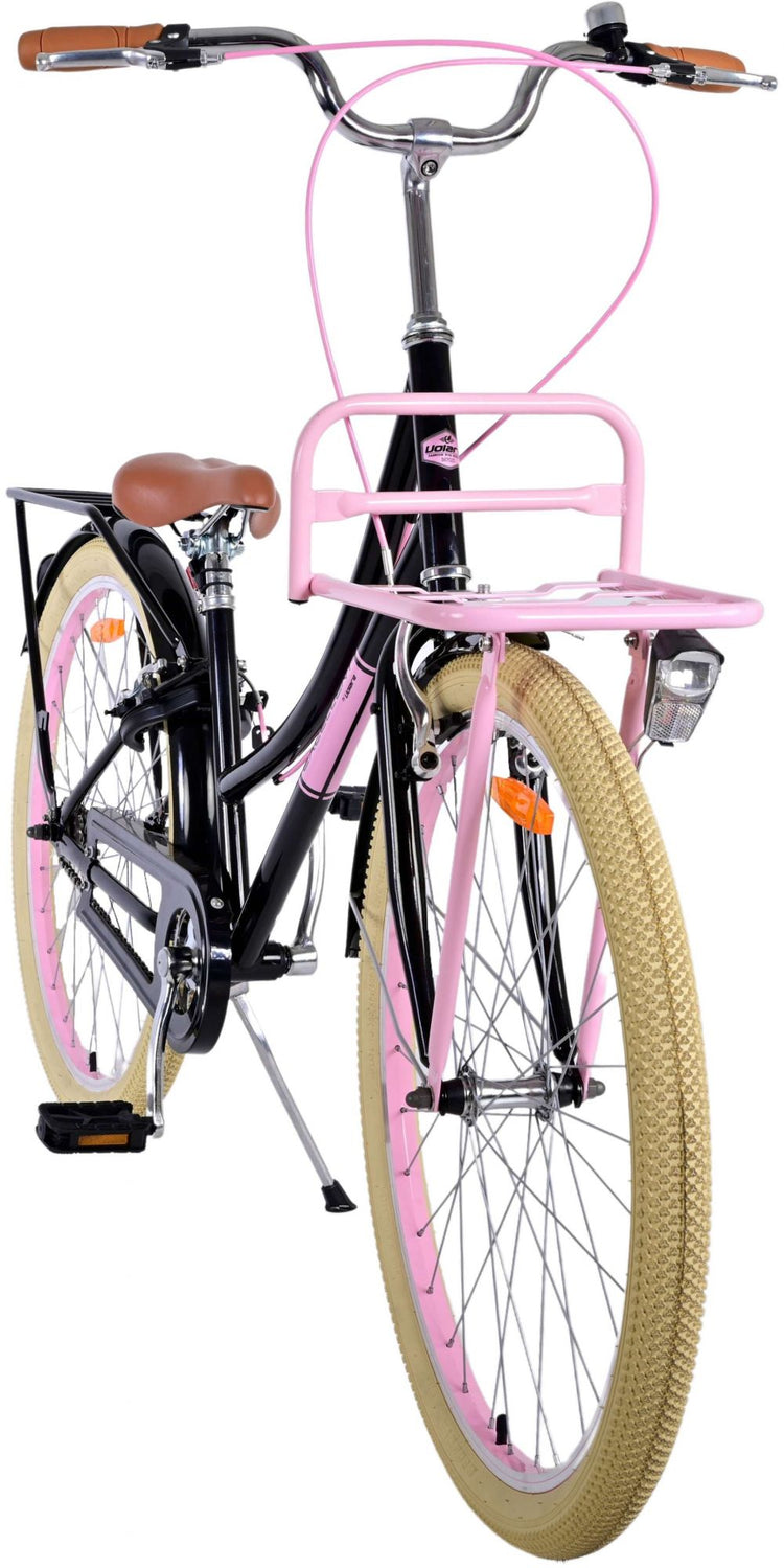 Volare Exzellente Kinderfahrrad - Mädchen - 26 Zoll - Schwarz - Zwei Handbremsen