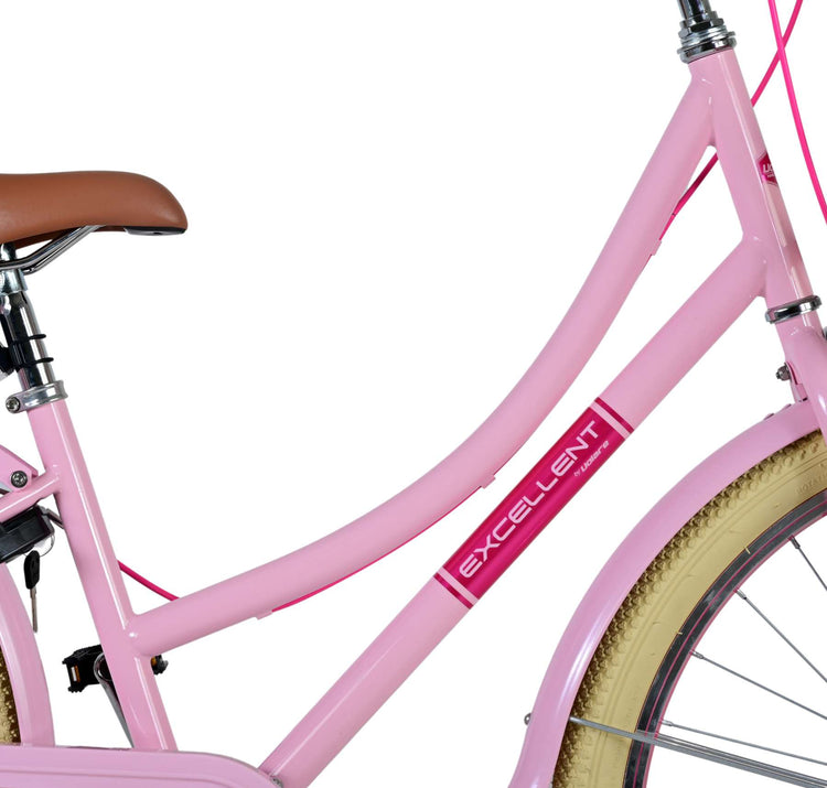 Volare Exzellente Kinderfahrrad - Mädchen - 26 Zoll - Pink - Zwei Handbremsen
