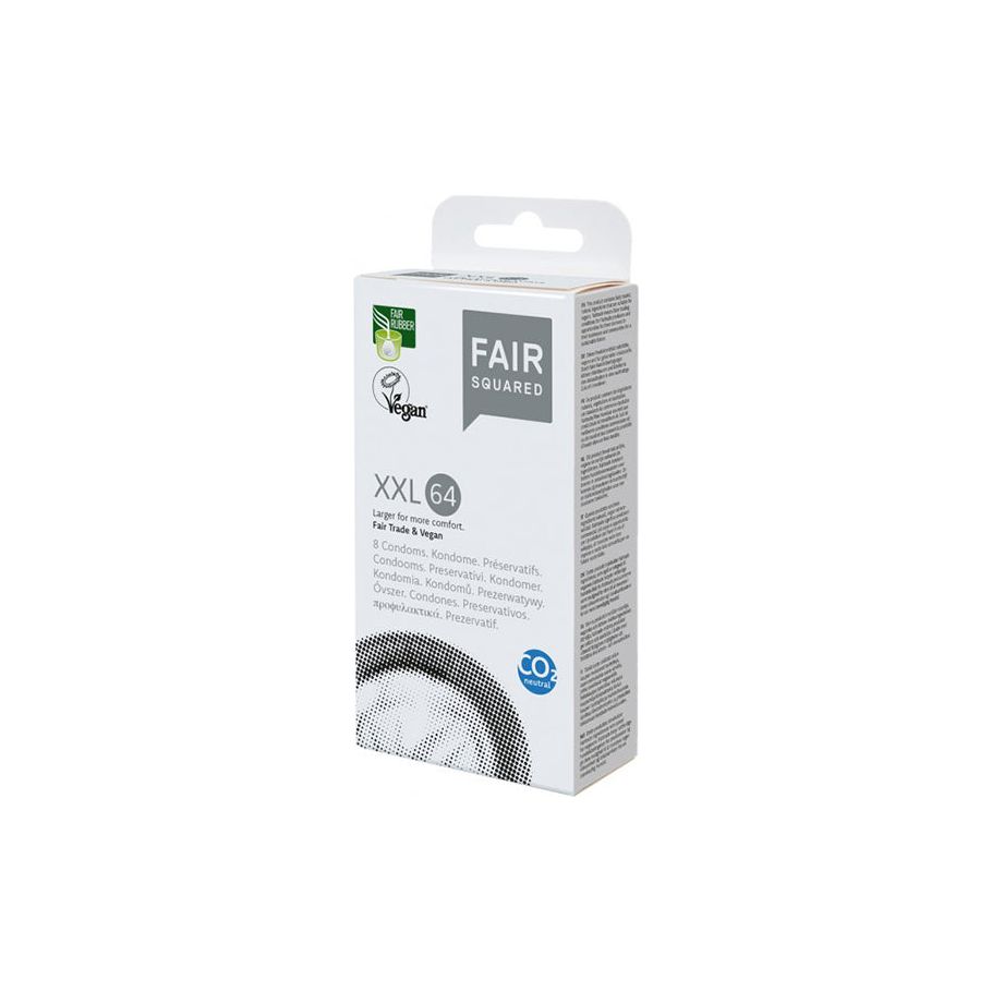 Faire quadratische Kondome xxl 8 Teile