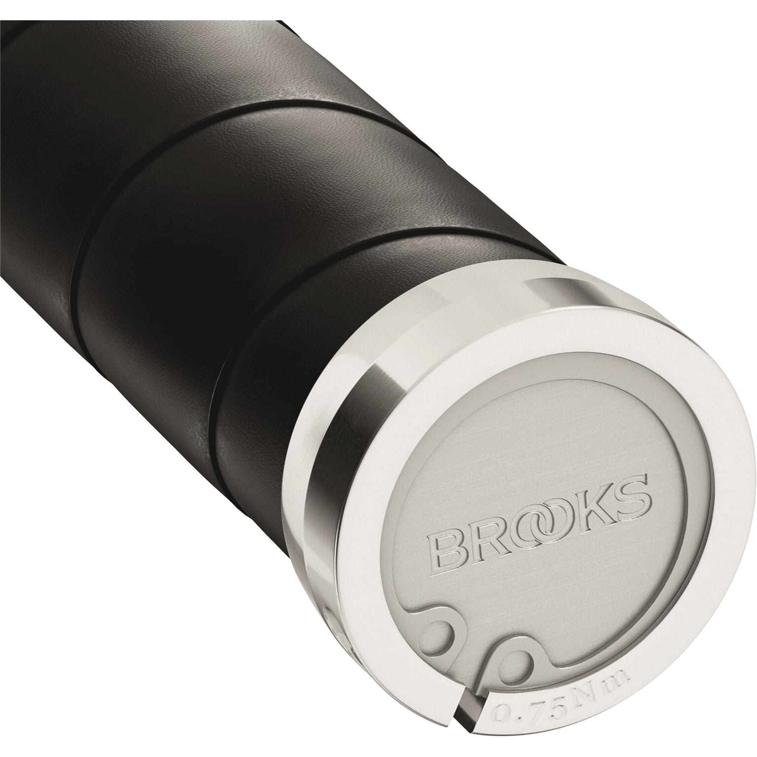Brooks Griffe schlanke Ledergriffe 130 mm schwarz