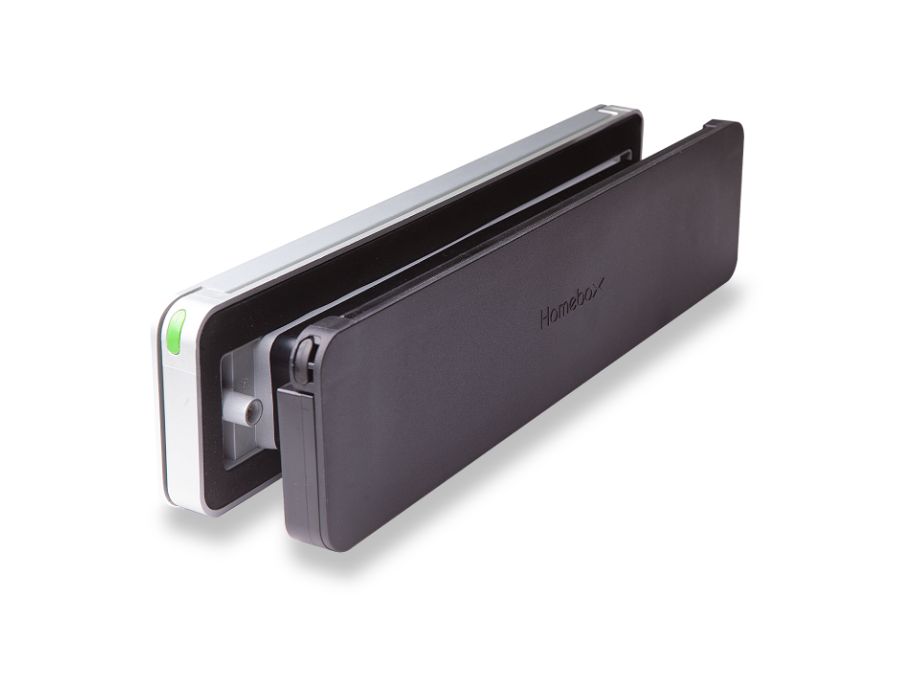 Homebox Letterbox Buiten Ventil Aluminium Innere Klappe Schwarz (RAL9005)