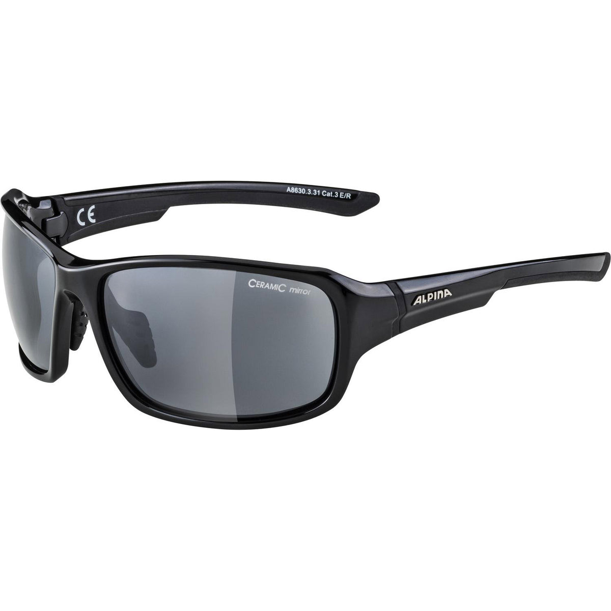 Olympische Sportswear Sportbril Lyron Schwarz