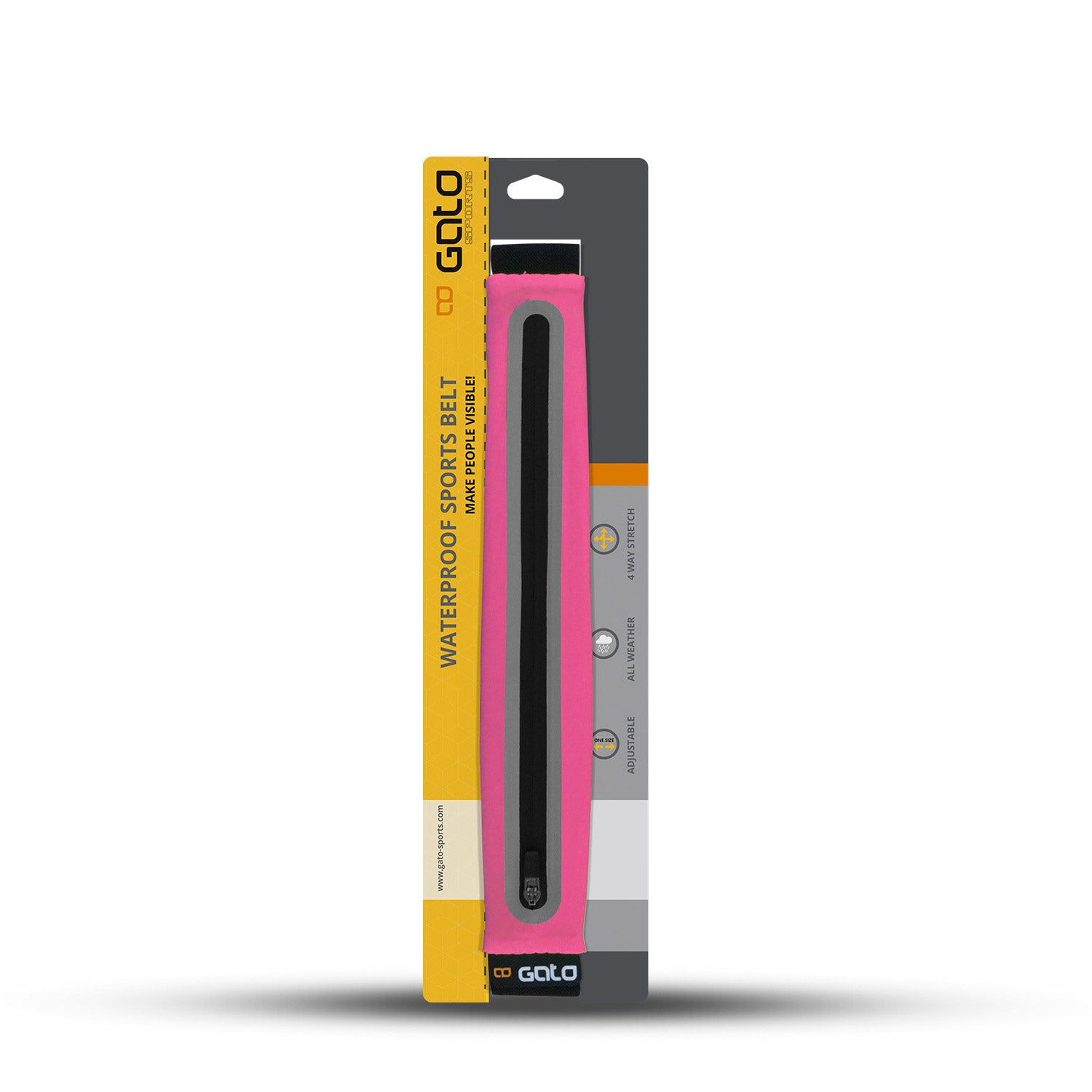 Gato Sportgürtel wasserdichtes Pink One Size