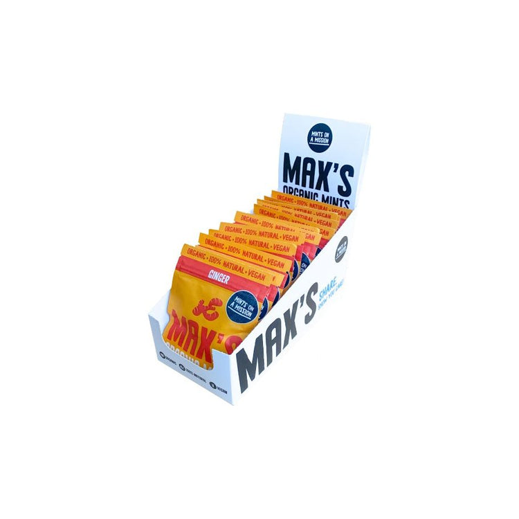 Max organische Minze Ingwer Mints zeigen 12 Stücke (17gr)