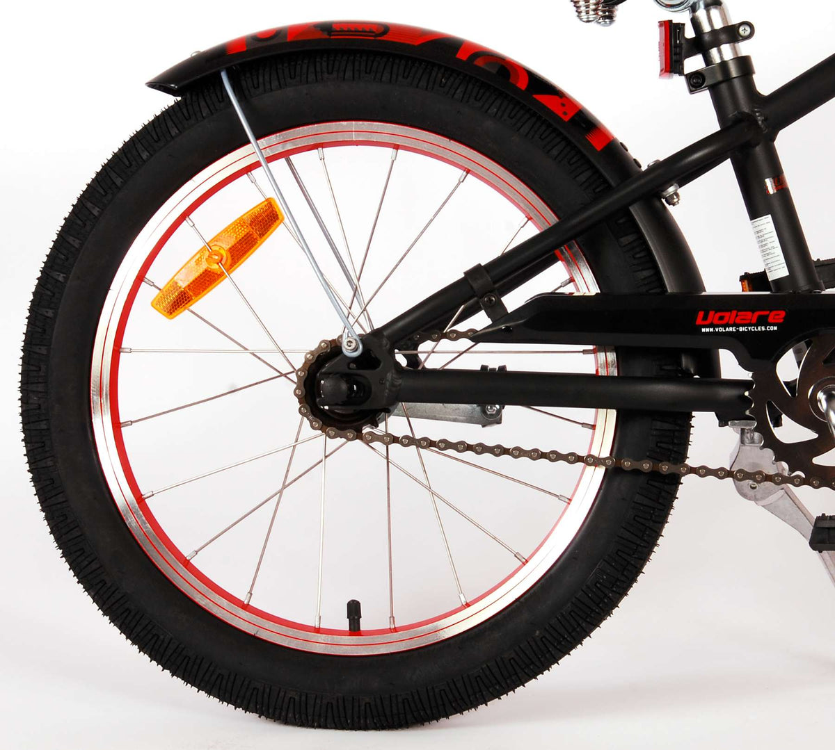 Volare Miracle Cruiser Kinderfahrrad - Jungen - 18 Zoll - Matt Black - Prime Collection