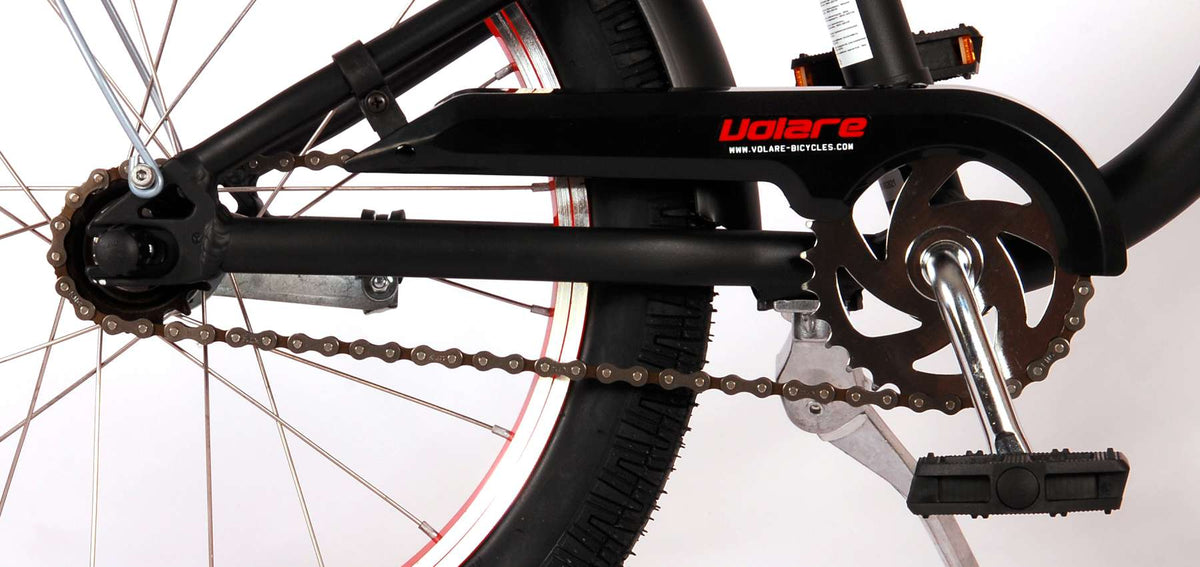 Volare Miracle Cruiser Kinderfahrrad - Jungen - 18 Zoll - Matt Black - Prime Collection