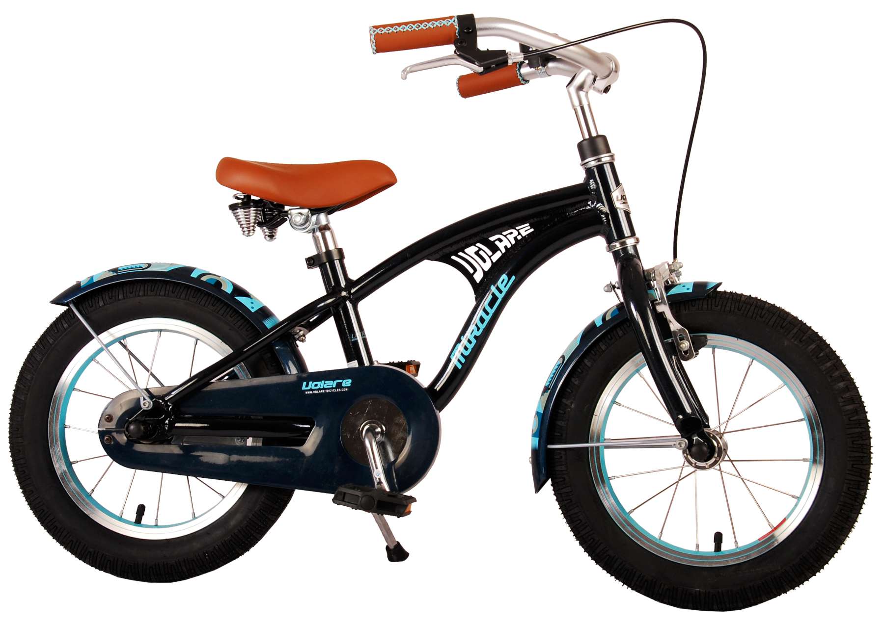 Volare Miracle Cruiser Kinderfahrrad - Jungen - 14 Zoll - Matt Blue - Prime Collection
