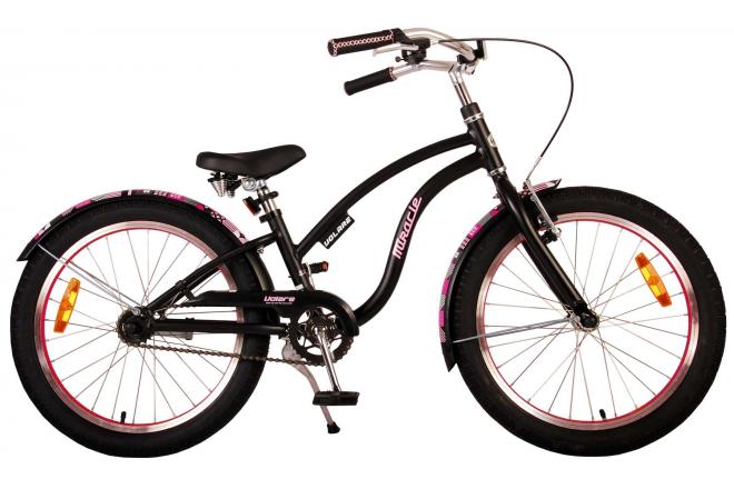 Volare Miracle Cruiser Kinderfahrrad - Mädchen - 20 Zoll - Matt Black - Prime Collection