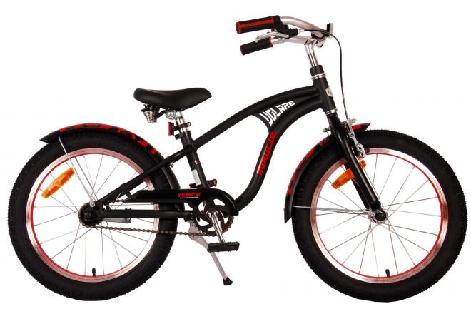 Volare Miracle Cruiser Kinderfahrrad - Jungen - 18 Zoll - Matt Black - Prime Collection
