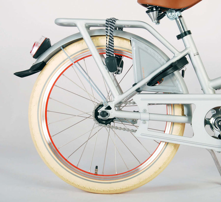 Volare Oma Classic Children's Bicycle - Mädchen - 20 Zoll - Matt Silver