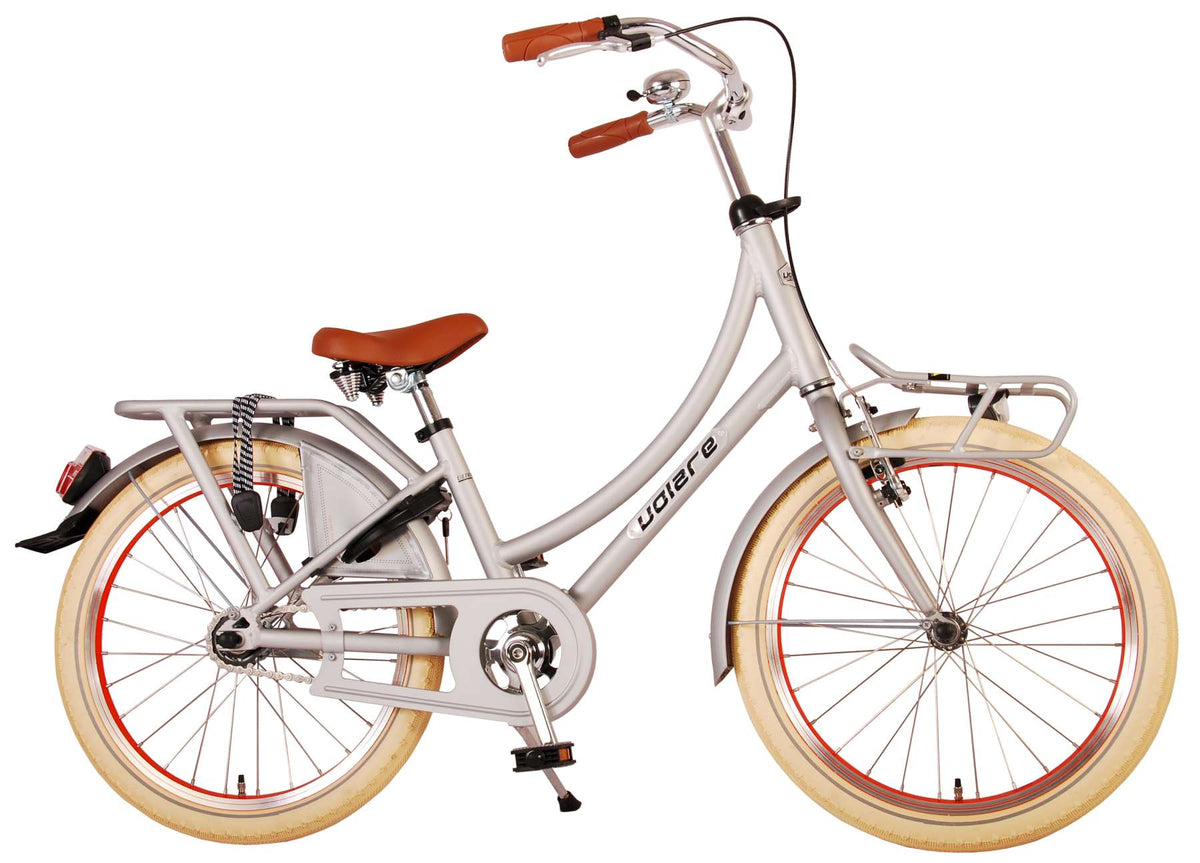 Volare Oma Classic Children's Bicycle - Mädchen - 20 Zoll - Matt Silver