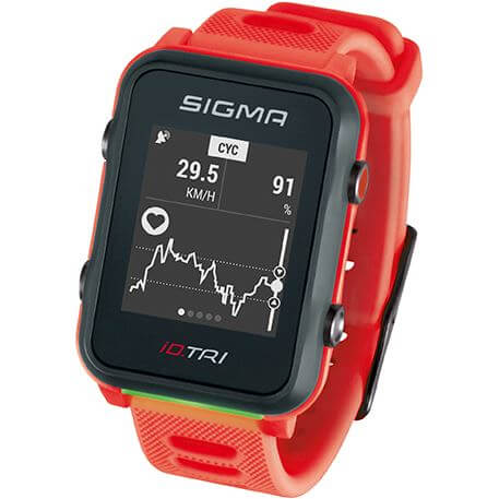Sigma id.tri neon rot basic zs harts gps acti ant+ ble + sensor set