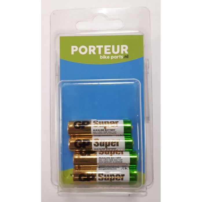 Portur Battery Portur AAA Alkaline pro 4st