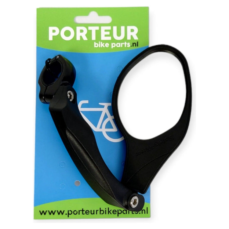 Spiegel Porteur alu mit Klemme drehbar