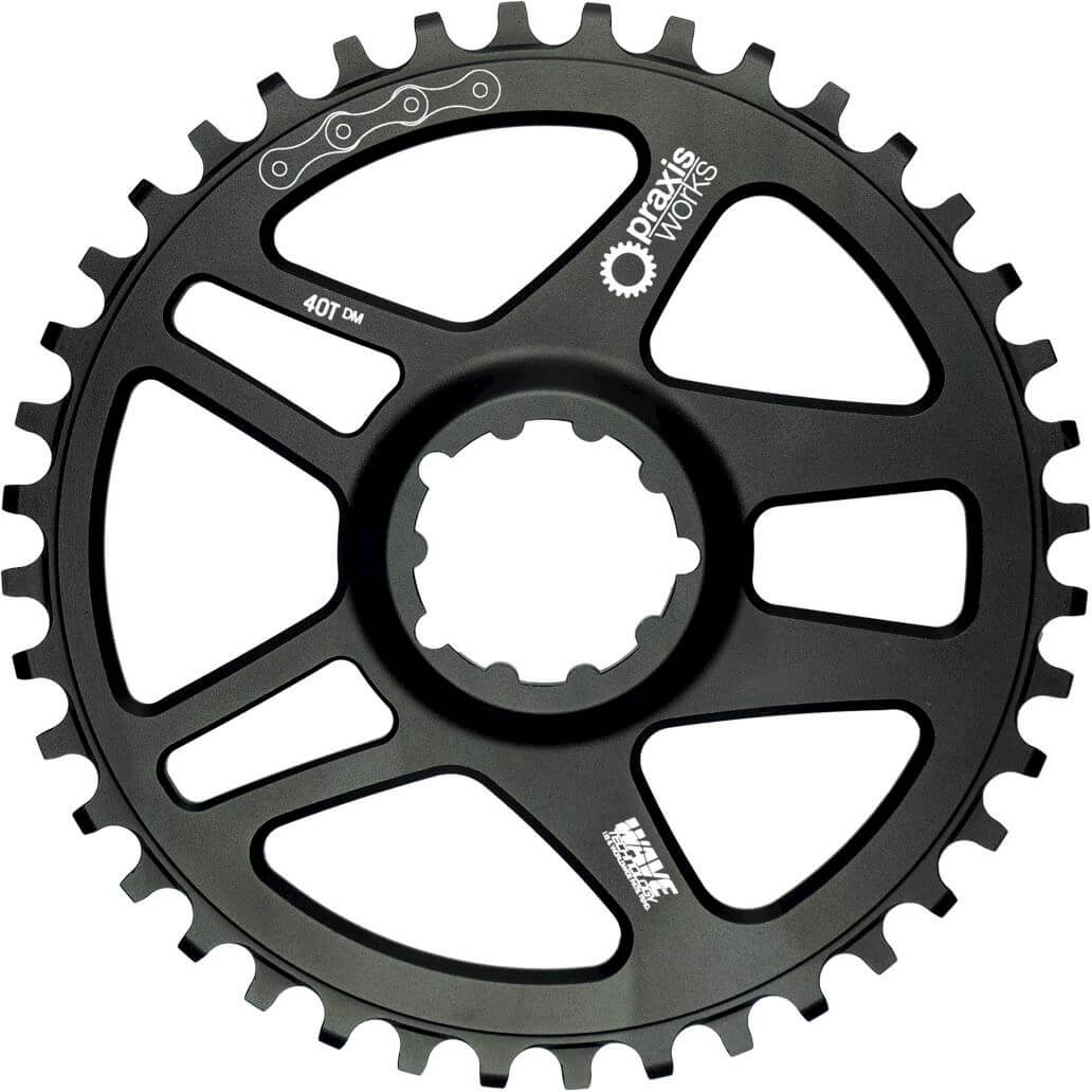 Praxiskette Top 1x Straße DM 38T Schwarz