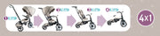 Qplay Dreirad Prime 4 in 1 – Jungen und Mädchen – Blau - afbeelding 8