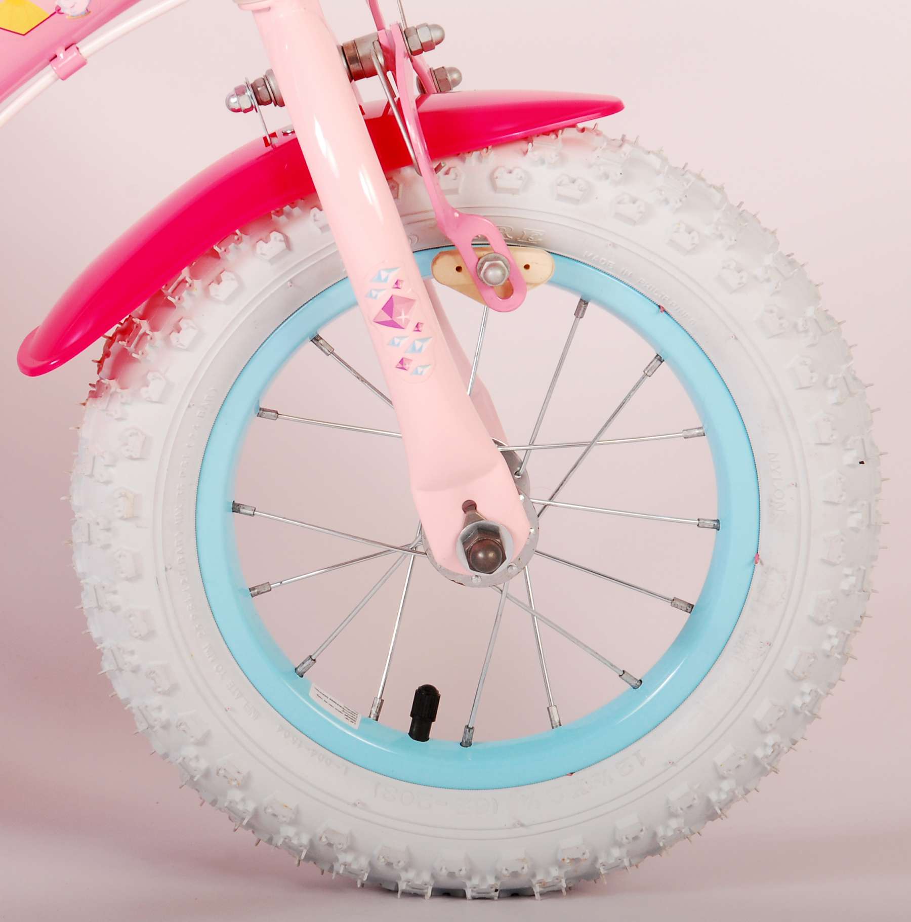 Disney Princess Children's Bicycle - Mädchen - 12 Zoll - Pink - Zwei Handbremsen
