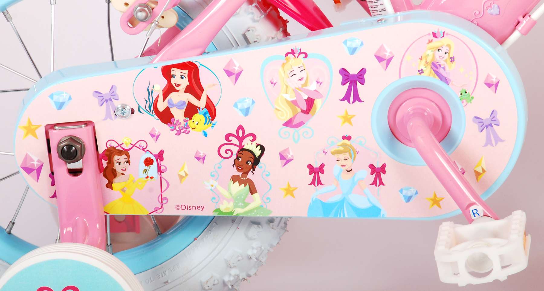 Disney Princess Children's Bicycle - Mädchen - 12 Zoll - Pink - Zwei Handbremsen